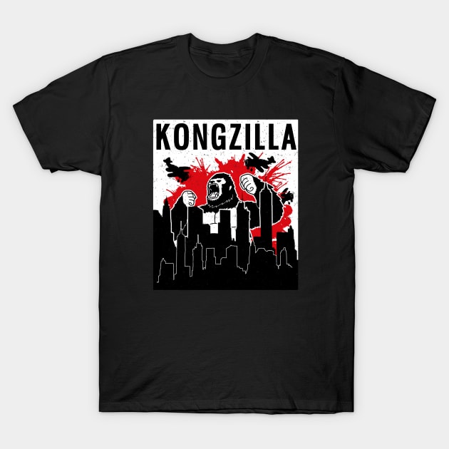 ** Funny Retro Japanese Kongzilla ** T-Shirt by Malame